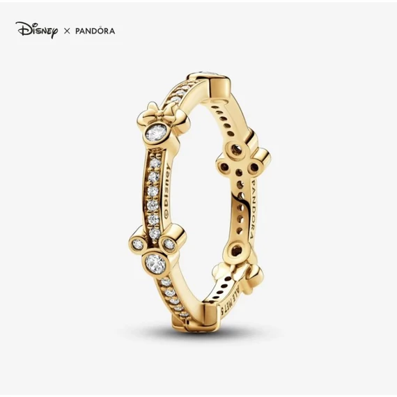 Pandora  - Disney Mickey egér és Minnie egér szikrázó örökkévalóság gyűrű - 162957C01-48