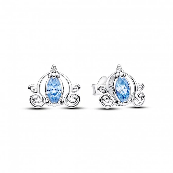 Pandora  - Disney Hamupipőke hintója gombfülbevaló - 293060C01