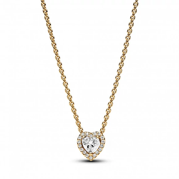 Pandora  - Szikrázó szív collier nyaklánc - 368425C01-45