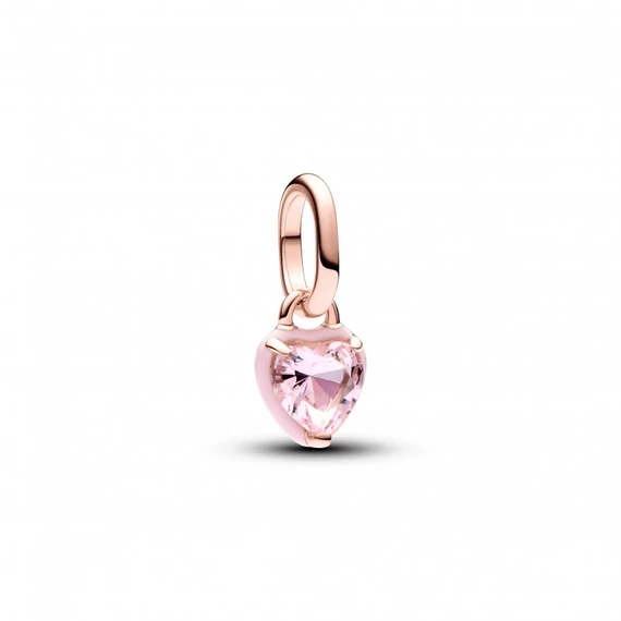Pandora  - ME rózsaszín csakra szív mini függő charm - 783042C01