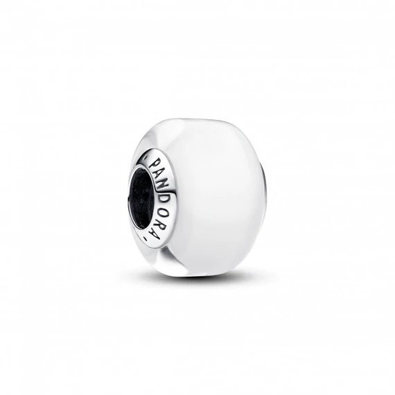 Pandora  - Fehér mini muranói üveg charm - 793118C00