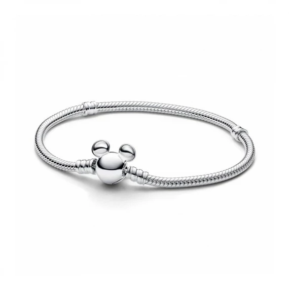 Pandora  - Disney Mickey egér kapcsos Moments kígyólánc karkötő - 593061C00-20
