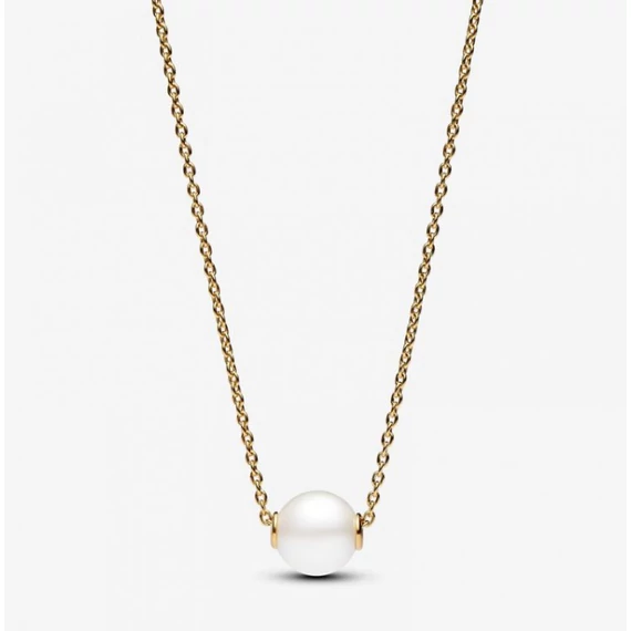 Pandora  - Kezelt édesvízi tenyésztett gyöngyös collier nyaklánc - 363167C01-45