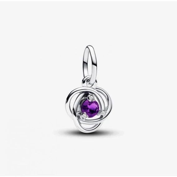 Pandora  - Lila örökkévalóság kör függő charm - 793125C02