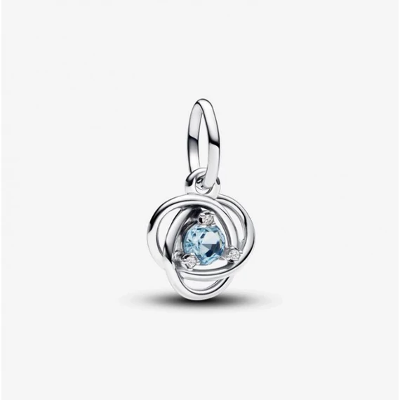 Pandora  - Tengerkék örökkévalóság kör függő charm - 793125C03