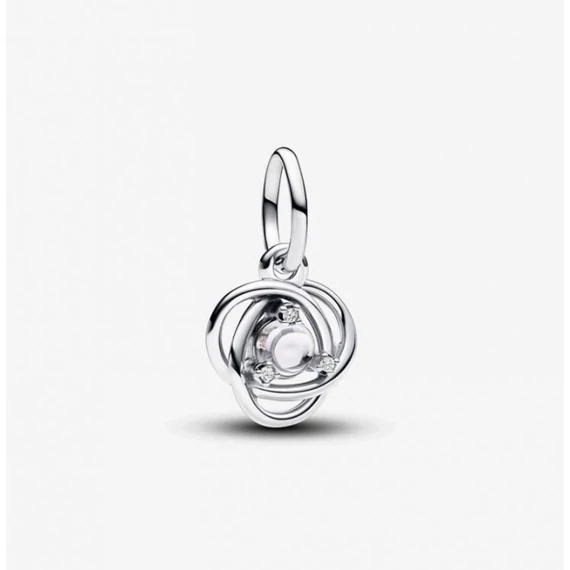 Pandora  - Áttetsző örökkévalóság kör függő charm - 793125C04
