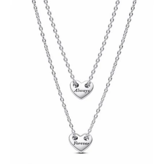 Pandora  - Örökkön örökké megosztható szív collier nyaklánc - 393207C00-45
