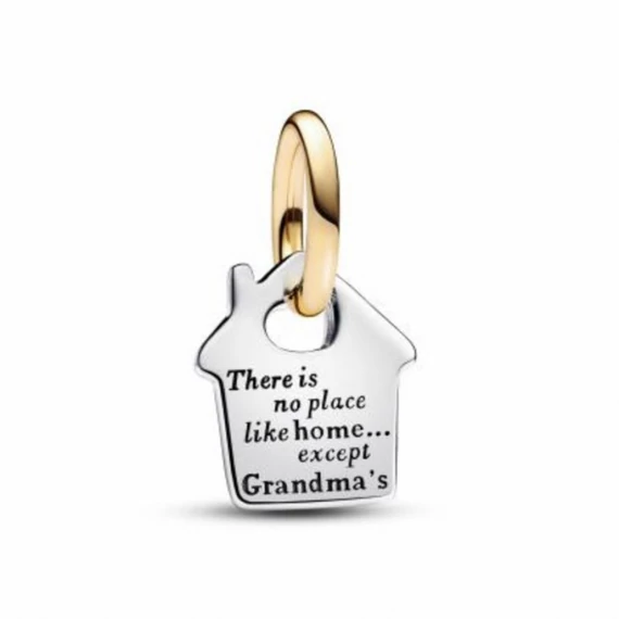 Pandora  - Kéttónusú nagyi háza függő charm - 763205C00