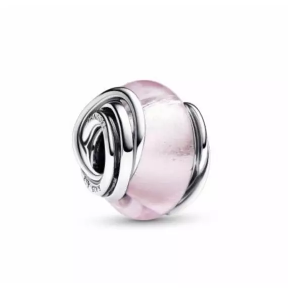 Pandora  - Körülölelt rózsaszín muranói üveg charm - 793241C00