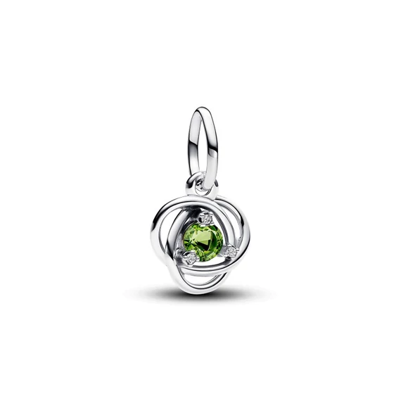 Pandora  - Tavaszzöld örökkévalóság kör függő charm - 793125C08