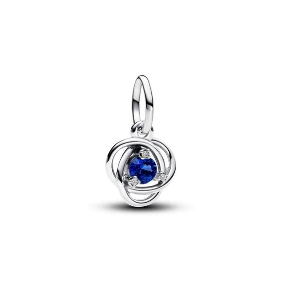 Pandora  - Kék örökkévalóság kör függő charm - 793125C09