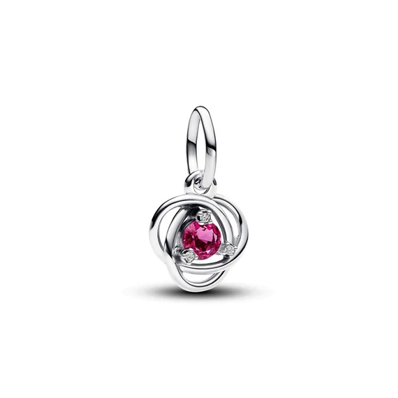 Pandora  - Rózsaszín örökkévalóság kör függő charm - 793125C10