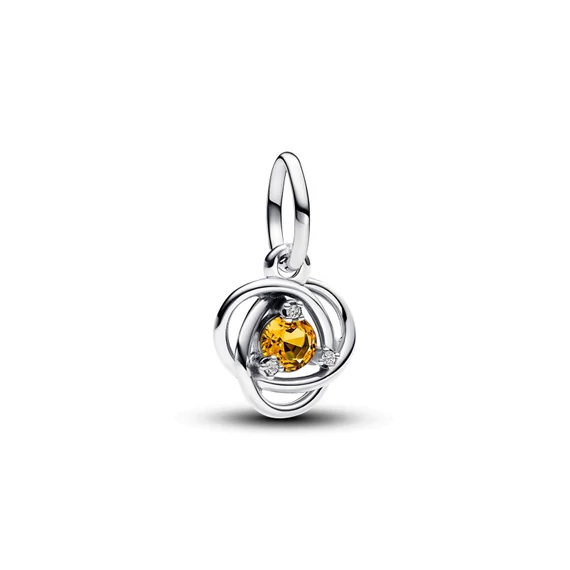Pandora  - Mézszínű örökkévalóság kör függő charm - 793125C11