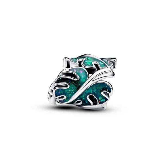 Pandora  - Zöld könnyezőpálma-levelek charm - 793332C01