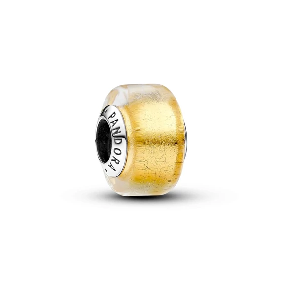 Pandora  - Aranyszínű mini muranói üveg charm - 793353C00