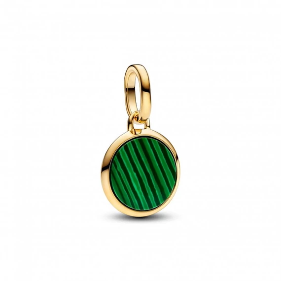 Pandora  - Zöld gravírozható mini medál charm - 763389C01