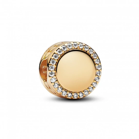 Pandora  - Shine gravírozható szikrázó gomb charm - 768747C01