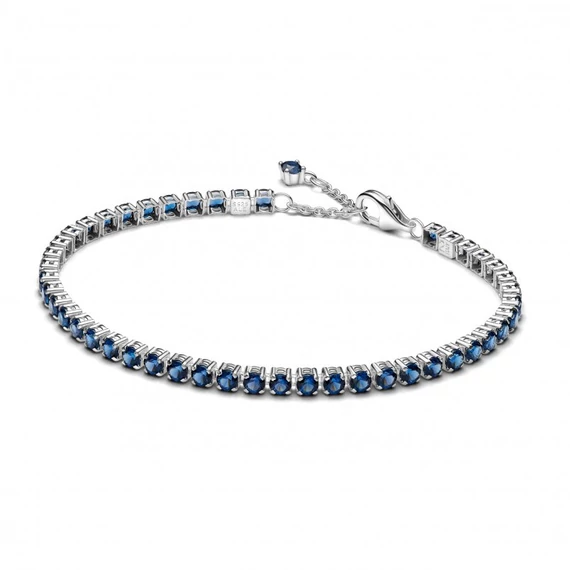 Pandora  - Szikrázó kék teniszkarkötő - 591469C02-18