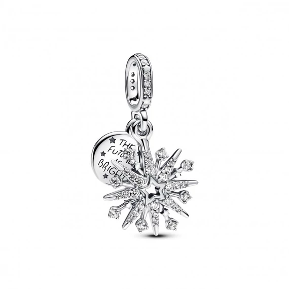 Pandora  - Szikrázó tüzijáték dupla függő charm - 793512C01