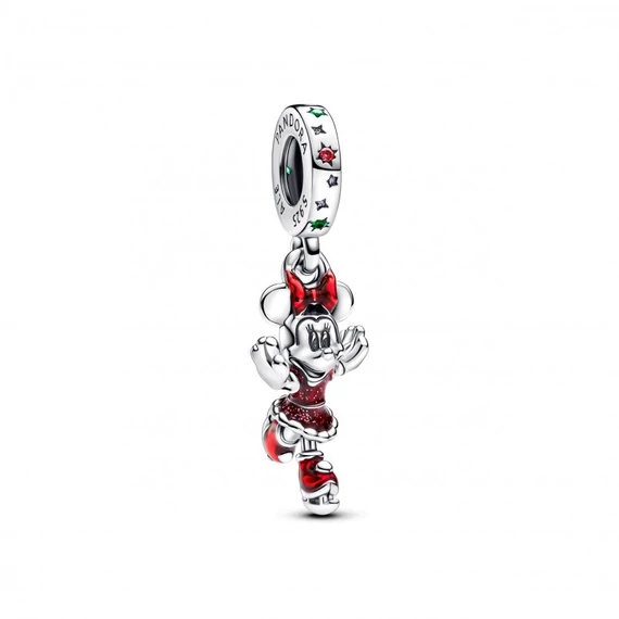 Pandora  - Disney korcsolyázó Minnie egér függő charm - 793530C01
