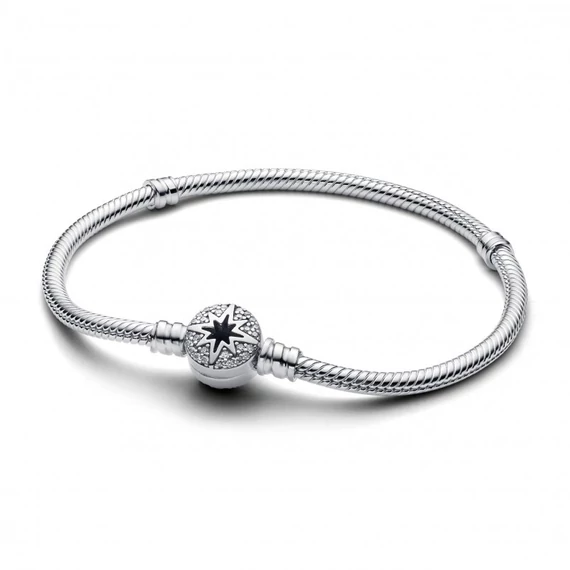 Pandora  - Északi Sarkcsillag kapcsos kígyólánc karkötő - 593584C01-18