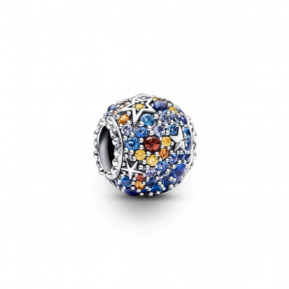 Pandora  - Merkúr bolygó és csillagok csillogó charm - 792436C01