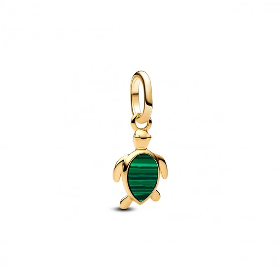 Pandora  - Zöld teknős mini függő charm - 763823C01
