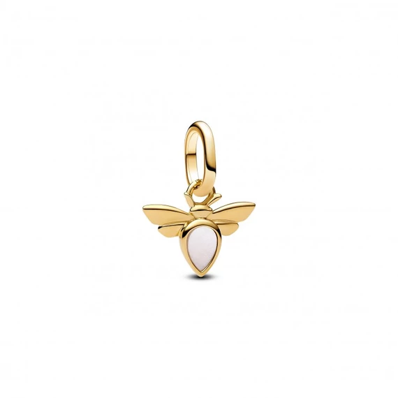 Pandora  - Fehér méh mini függő charm - 763826C01