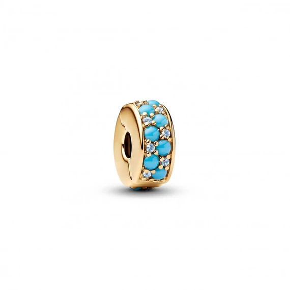Pandora  - Vízkék klip charm - 763902C01