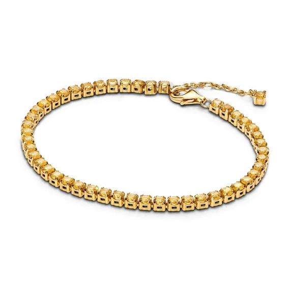 Pandora  - Szikrázó sárga tenisz karkötő - 561469C03-18
