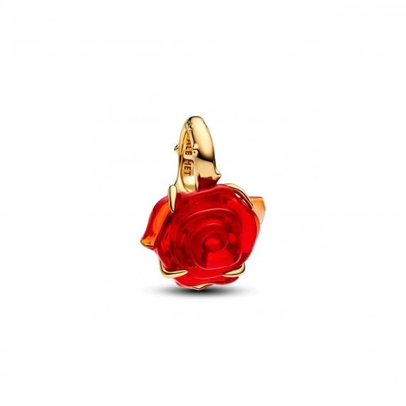 Pandora  - Disney Szépség és a szörnyeteg elvarázsolt rózsa shine charm - 764018C01