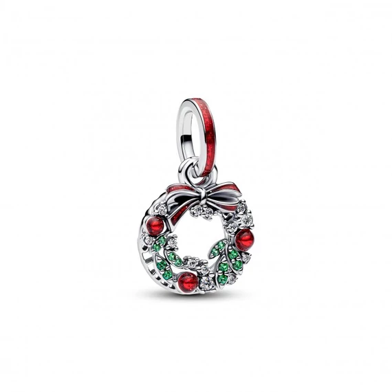 Pandora  - Ünnepi koszorú dupla függő charm - 794238C01