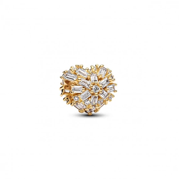 Pandora  - Szikrázó szív charm - 764240C01