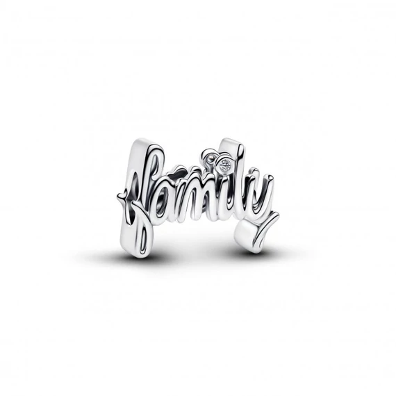 Pandora  - Írott betűs family felirat charm - 794250C01