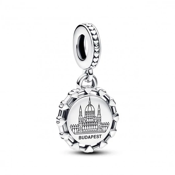 Pandora  - Gravírozható Magyar Parlament függő charm - 793928C00_E005