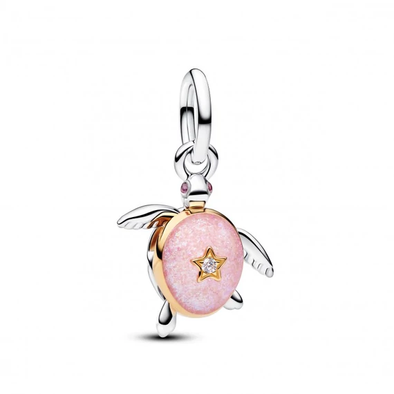 Pandora  - rózsaszín teknős függő charm - Pandora Club charm 2026 - 764432C01