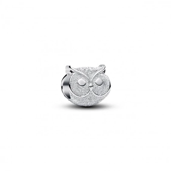 Pandora  - Texturált bagoly mini charm - 794525C00