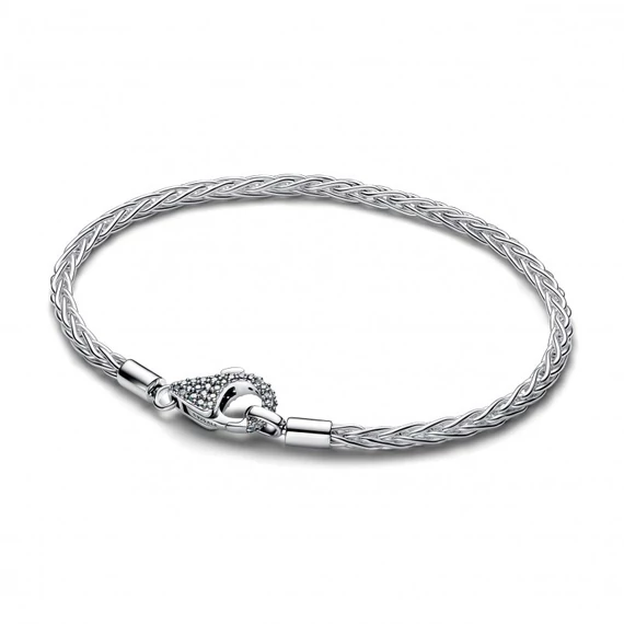 Pandora  - Pavé kapcsos rókafark láncos karkötő - 594462C01-19