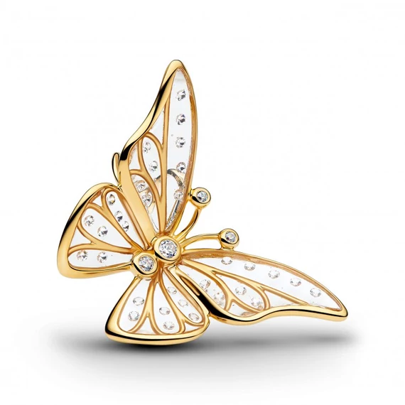 Pandora  - Nagy méretű áttört pillangó charm - 764487C01