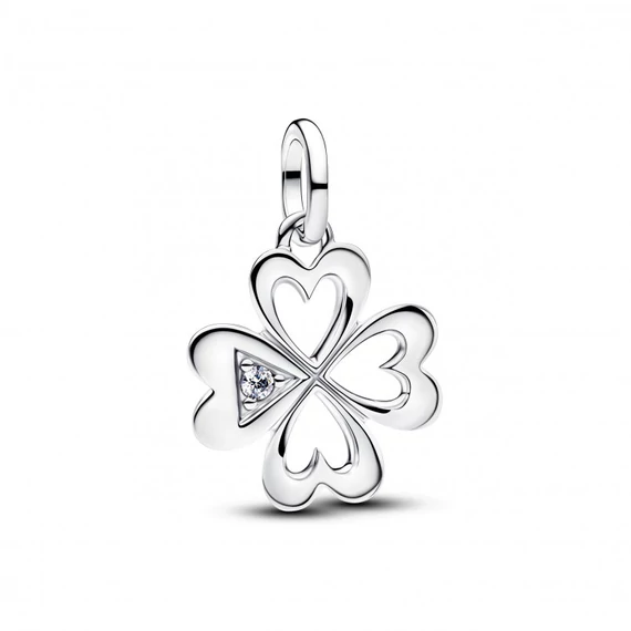 Pandora  - Szív négylevelű lóhere medál charm - 793034C01