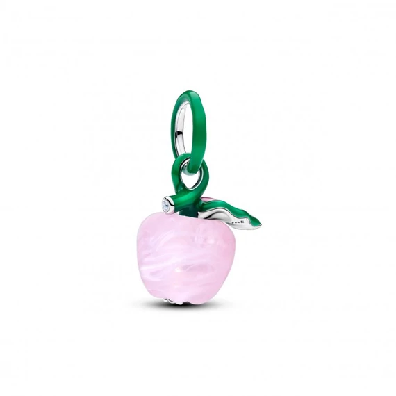 Pandora  - Rózsaszín muranói üveg alma charm - 794485C01