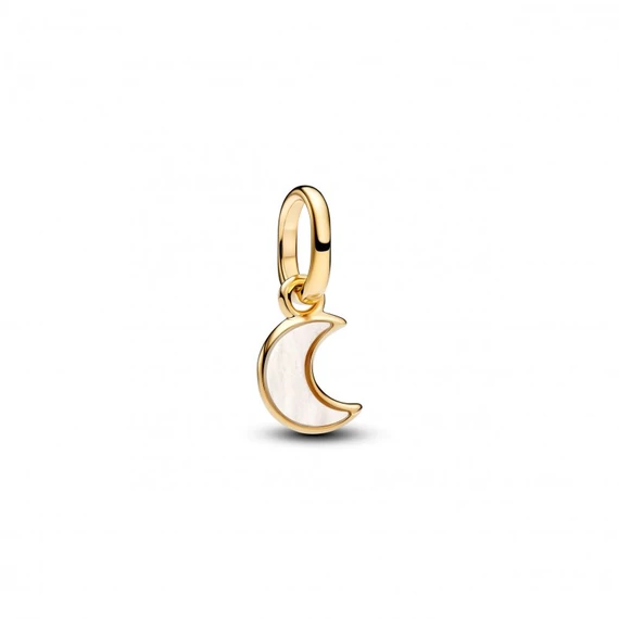 Pandora  - Fehér félhold mini függő charm - 764614C01