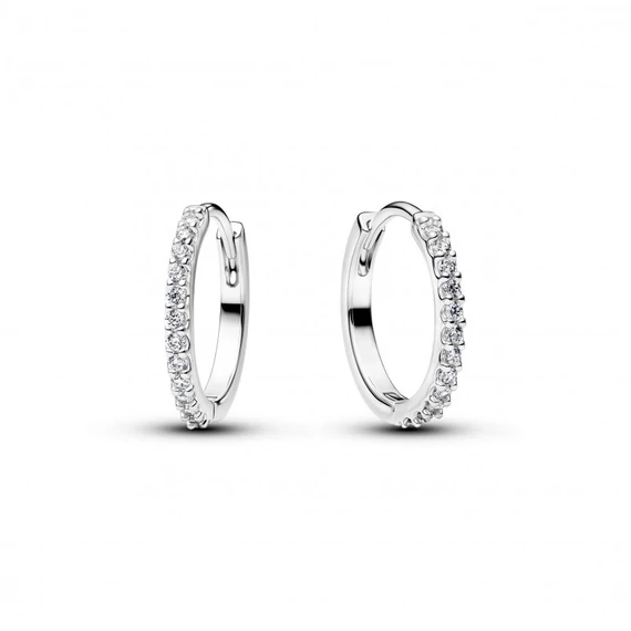 Pandora  - Szikrázó mini karika-fülbevaló - 294649C01