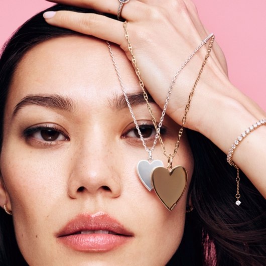 Pandora gravírozható szív medál